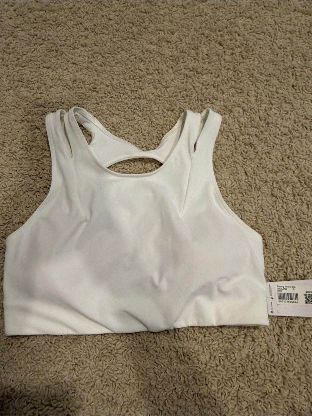 lululemon athletica White High-Impact Cutout Sports Bra